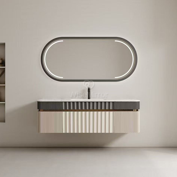 LED Horizontal Oval Lighted Mirror